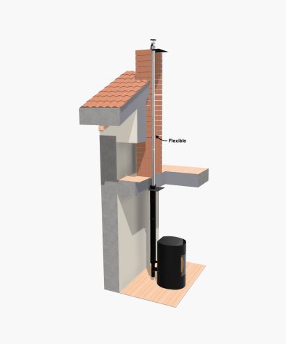 Kit Fumi Coassiale Verticale per Stufe Ermetiche
